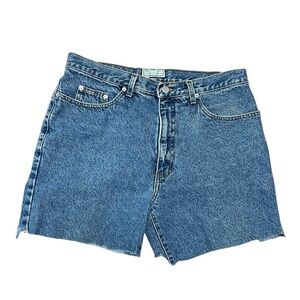 Vintage 90s Guess Jean Shorts Size 34 Cut Off Denim